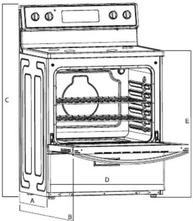 MIDEA MER30B12ASSC - PRODUCT DIMENSIONS - 1