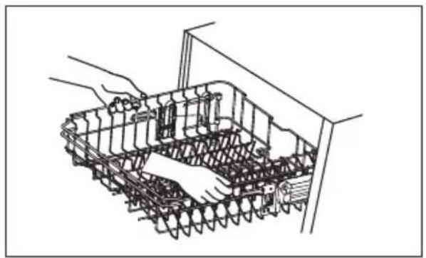 MIDEA MDWEB1403QB - Adjusting the upper basket - 1