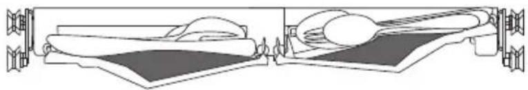 MIDEA MDWEB1403QB - Easy removal of cutlery - 1