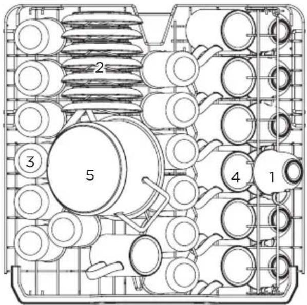 MIDEA MDWEB1403QB - Upper basket: - 1