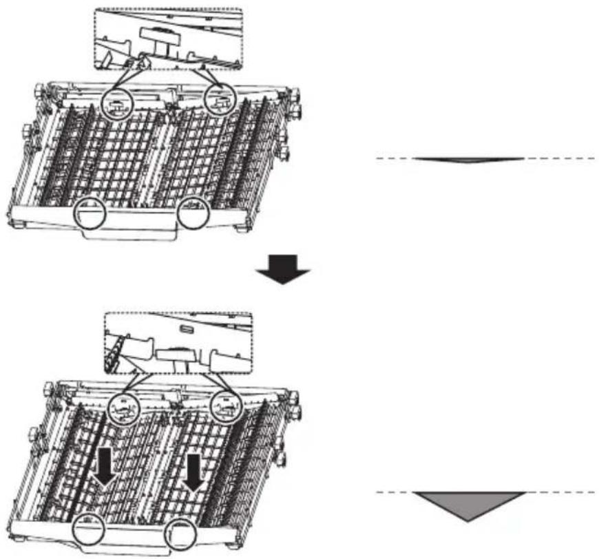 MIDEA MDWEB1403QB - Adjust the height of the rack - 1
