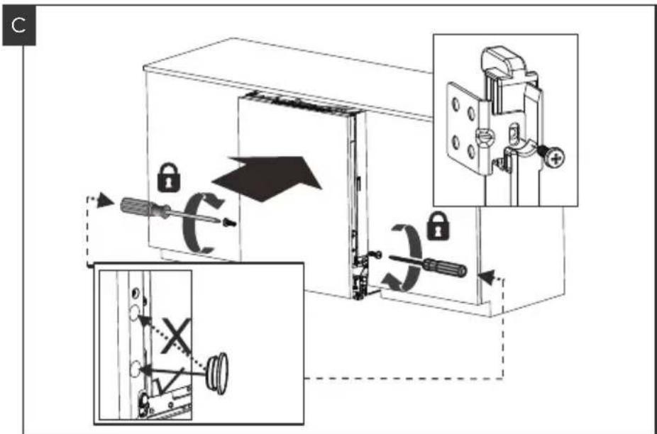 MIDEA MDWEB1403QB - Schritt 2. Abmessungen und Montage der ästhetischen Platte - 3