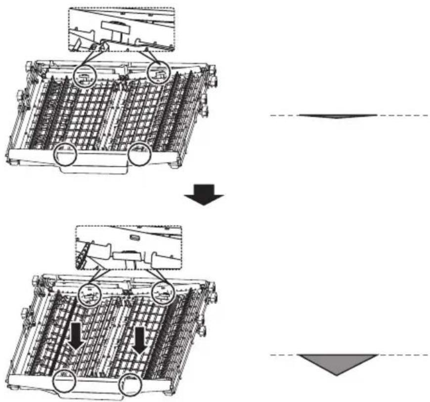 MIDEA MDWEF1433DW - Adjust the height of the rack - 1