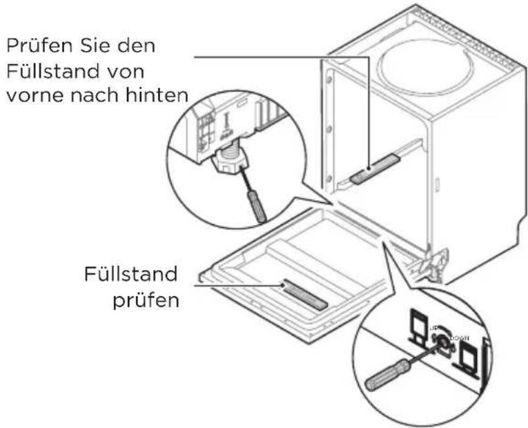 MIDEA MDWEB1004LS - Schritt 5. Ausrichten des Geschirrspülers - 1