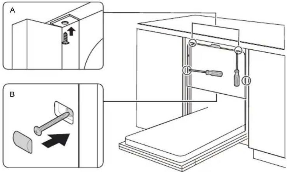 MIDEA MDWEB1004LS - Schritt 4. Installationsschritte des Geschirrspülers - 1