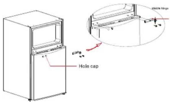 MIDEA MRM31S4ASLC - REVERSE THE DOOR SWING - 7