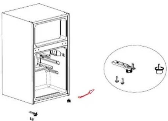 MIDEA MRM31S4ASLC - REVERSE THE DOOR SWING - 9