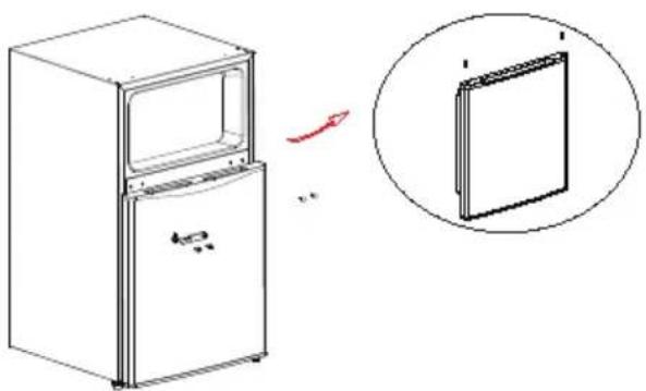 MIDEA MRM31S4ASLC - REVERSE THE DOOR SWING - 10