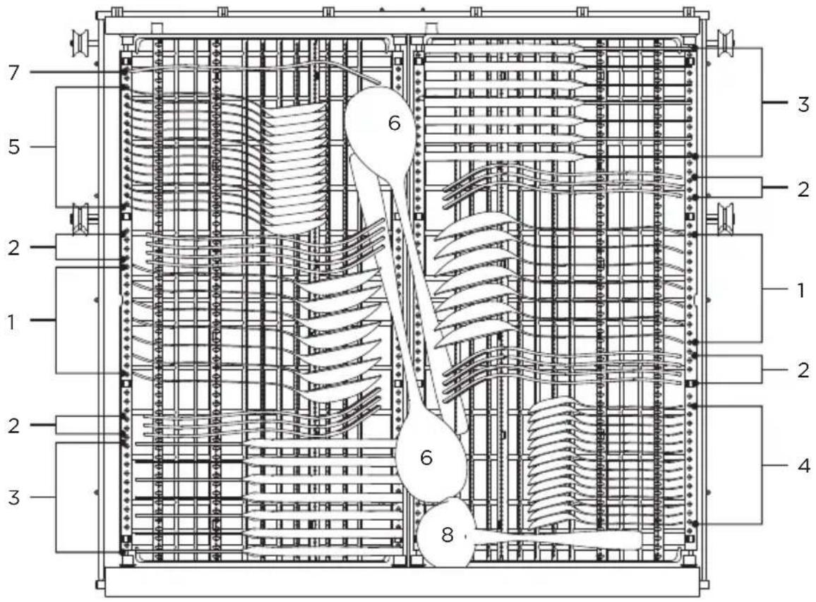 MIDEA MDWEF1433GW - 3.Cutlery rack: - 1