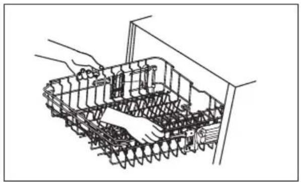 MIDEA MDWEB1403MB - Adjusting the upper basket - 1