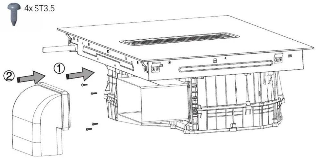 MIDEA MIH740Y038B - Instalar deflector en la cucina - 10