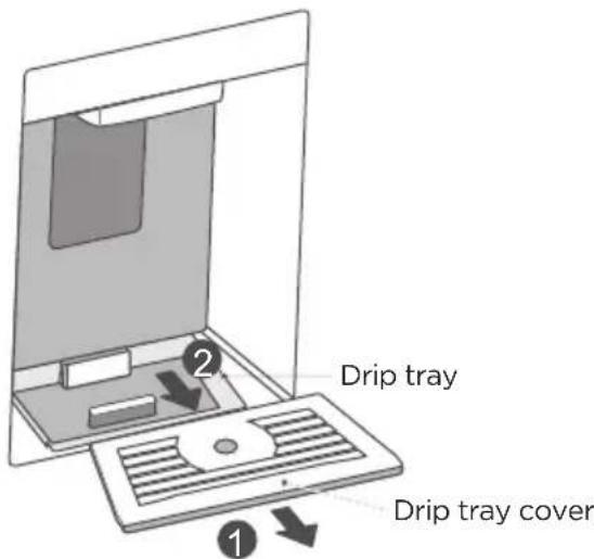 MIDEA MRF29D9BST - Cleaning the Dispenser Drip Tray - 1