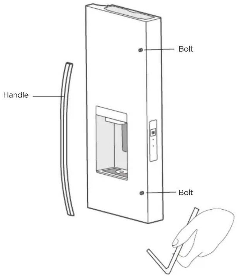MIDEA MRF29D9BST - Installing the Door Handle - 1