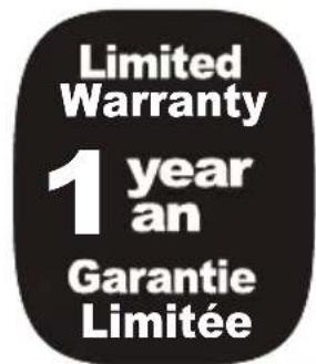 Limited Warranty 1 year an Garantie Limitée