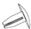 MIDEA MRT21D2BWW - Parts already mounted on the door (as shipped): - 6