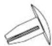 MIDEA MRT21D2BWW - Parts included with the hinge kit: - 6