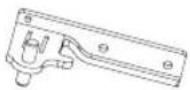 MIDEA MRT21D2BWW - Parts included with the hinge kit: - 1