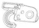 MIDEA MRT21D2BWW - Parts already mounted on the door (as shipped): - 4