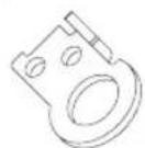 MIDEA MRT21D2BWW - Parts already mounted on the door (as shipped): - 5