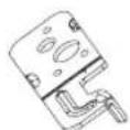 MIDEA MRT21D2BWW - Parts already mounted on the door (as shipped): - 3