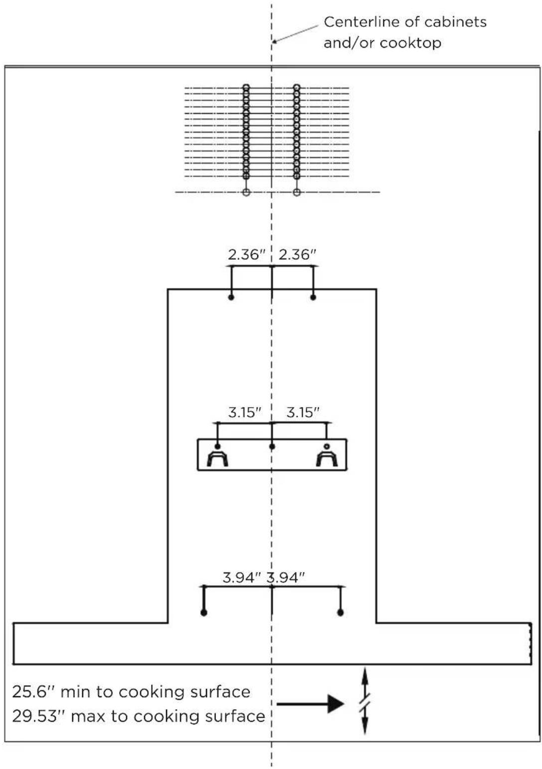 MIDEA MVT30W9AST - Hood Mounting Screw Installation: - 1