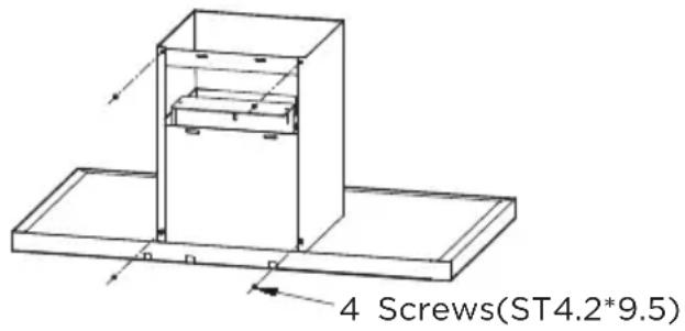 MIDEA MVT30W9AST - Lower decorative chimney : - 1