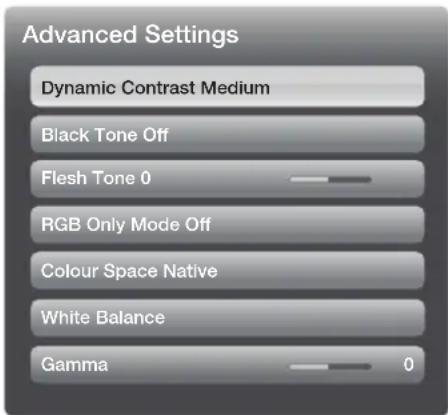 SAMSUNG PS43E400U1W - Advanced Settings - 2