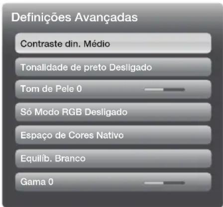 SAMSUNG PS43E400U1W - NU→Imagem  Definções Avançadas  ENTER - 1