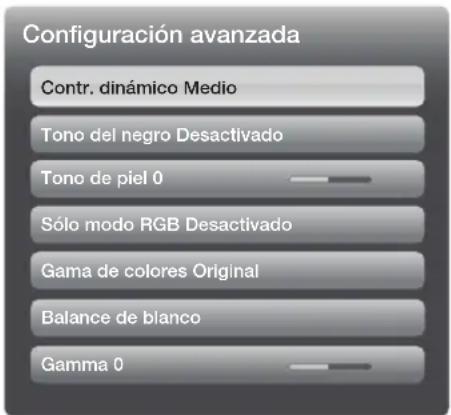SAMSUNG PS43E400U1W - Configuración avanzada - 1