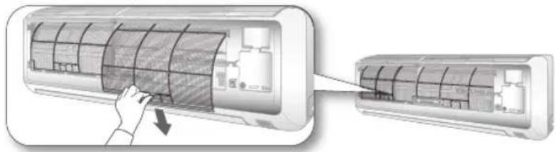 SAMSUNG AS09UUQN - Changement du filtre à air - 1