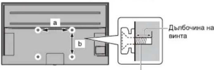 PANASONIC TX-65MX800E - Монтиране на телевизора на стена (опция) - 1