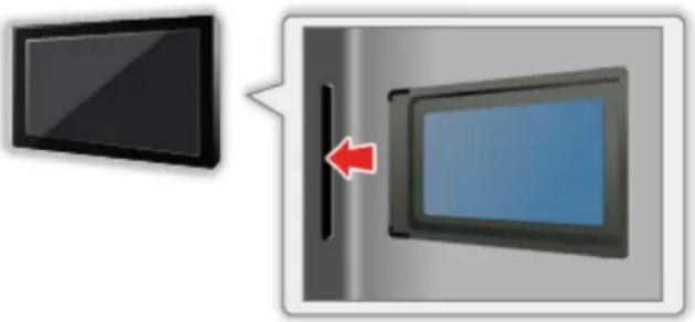PANASONIC TV-55W93AE6 - ■ Comment insérer le module IC et la carte à puce - 1