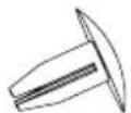 MIDEA MRT21D3BBB - Parts included with the hinge kit: - 6
