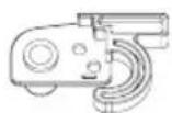 MIDEA MRT21D3BBB - Parts included with the hinge kit: - 4