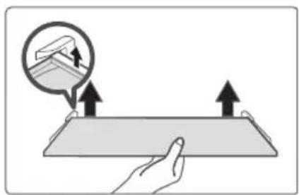 MIDEA MRT21D3BBB - Cleaning of glass shelf - 1