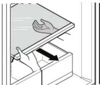 MIDEA MRU21C7BST - Cleaning the Glass Shelves - 1
