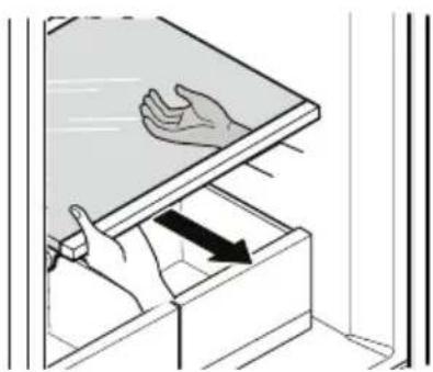 MIDEA MRU21C7BST - Limpieza de los estantes de vidrio - 1