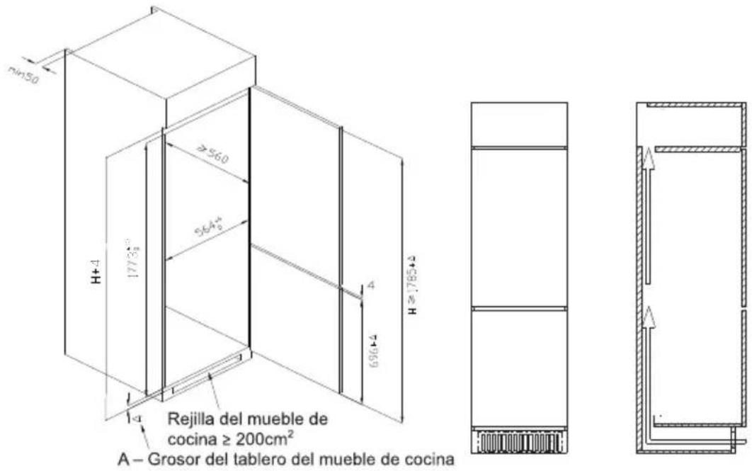 MIDEA MDRE353FGE01 - Instalación en mueble de cocina - 1
