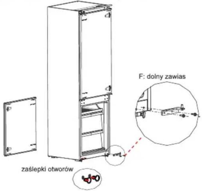 MIDEA MDRE353FGE01 - Zmiana kierunku otwierania drzwi - 7