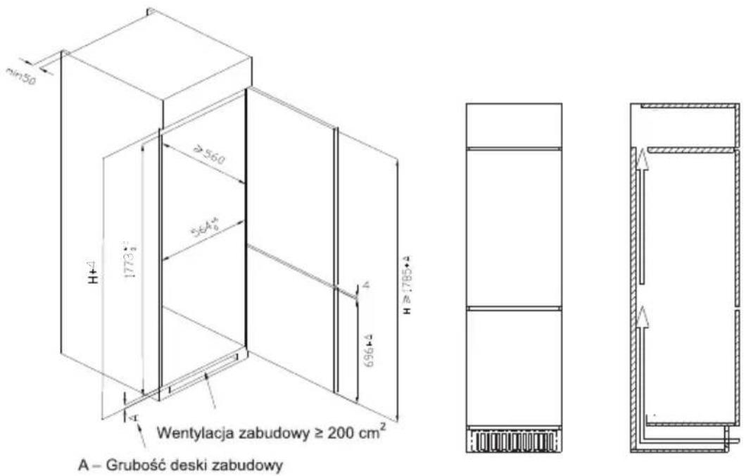 MIDEA MDRE353FGE01 - Montaż w zabudowie - 1