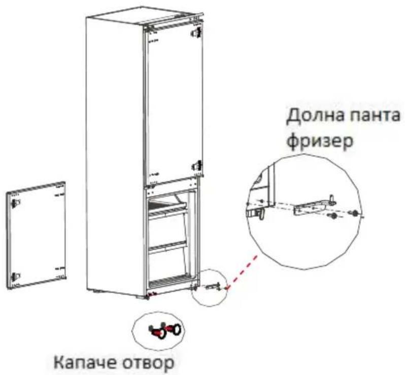 MIDEA MDRE353FGE01 - Смяна на посоката на вратата - 9