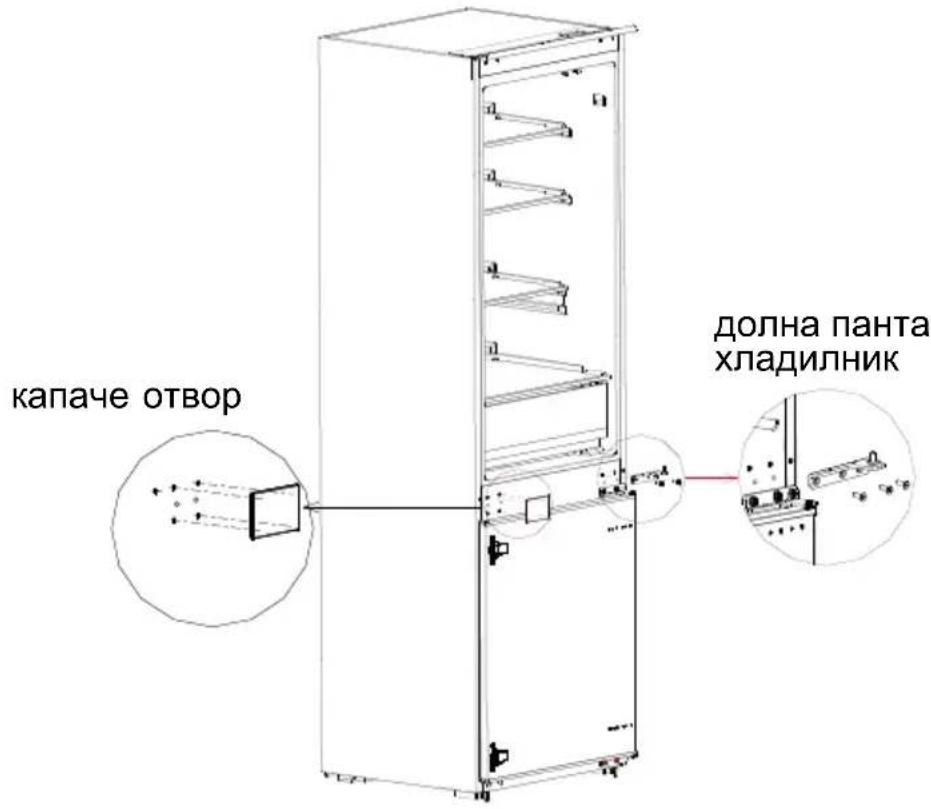 MIDEA MDRE353FGE01 - Смяна на посоката на вратата - 6