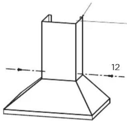 MIDEA MVP30W6AST - Install Upper Decorative Chimney: - 2