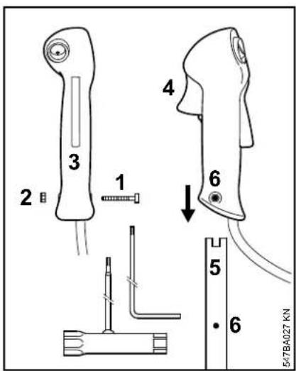 STIHL FS 70 RC-E - Bedienungsgriff anbauen - 1