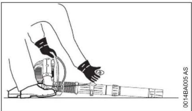 STIHL BR 450 C-EF - Motor starten / abstellen deutsch - 1