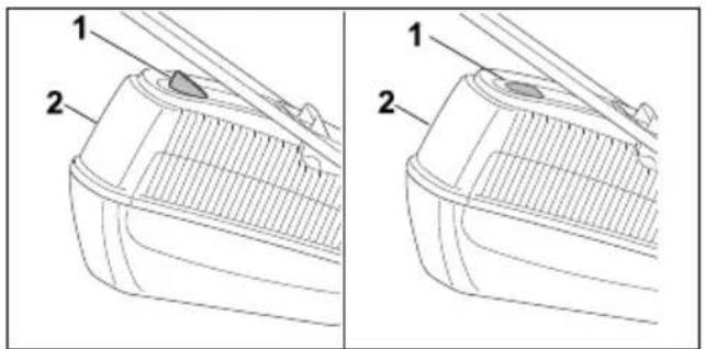 STIHL RM 248 T - Grasfangkorb entleeren - 1
