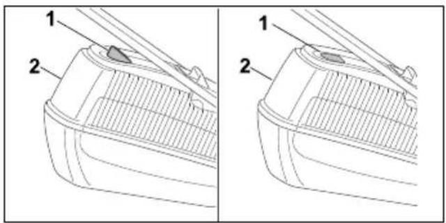 STIHL RM 248 T - Grasopvangbox ledigen - 1