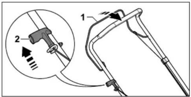 STIHL RM 248 T - Démarrage du moteur - 1