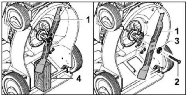 STIHL RM 248 T - Removing the Blade - 1
