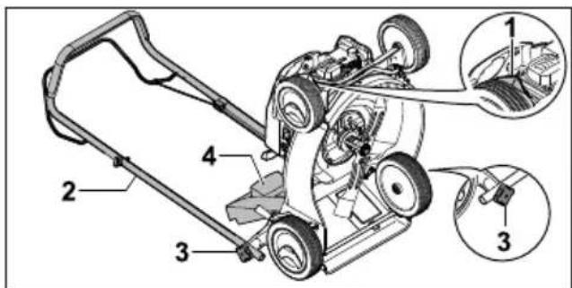 STIHL RM 248 T - Grasmaaier rechtop zetten - 1